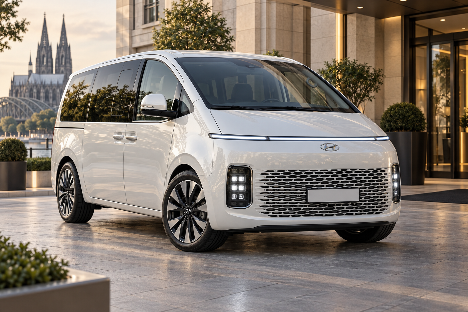 Hyundai Staria · White · KI-Illustration / AI illustration